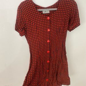 Rampage Button Up Mini Dress Size Small